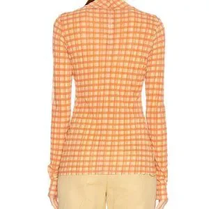 Acne Studios Tops Acne Studios Plaid Turtleneck Top Us Small